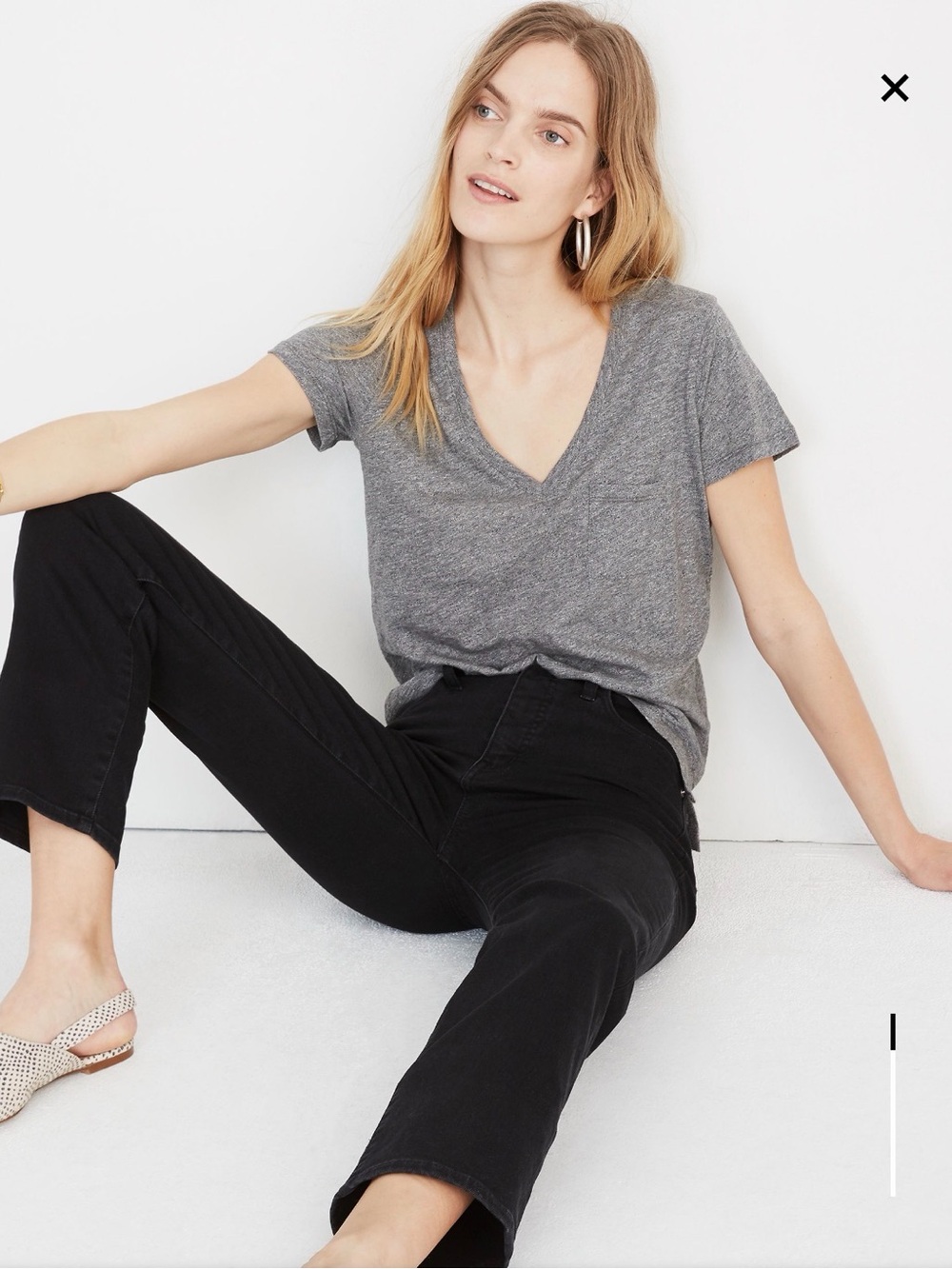 Madewell Whisper Cotton V-Neck Cotton Tee